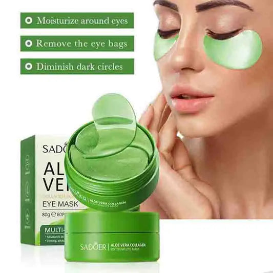 Aloe Vera Collagen Eye Mask – Anti-Dark Circles, Moisturizing & Firming Eye Patches
