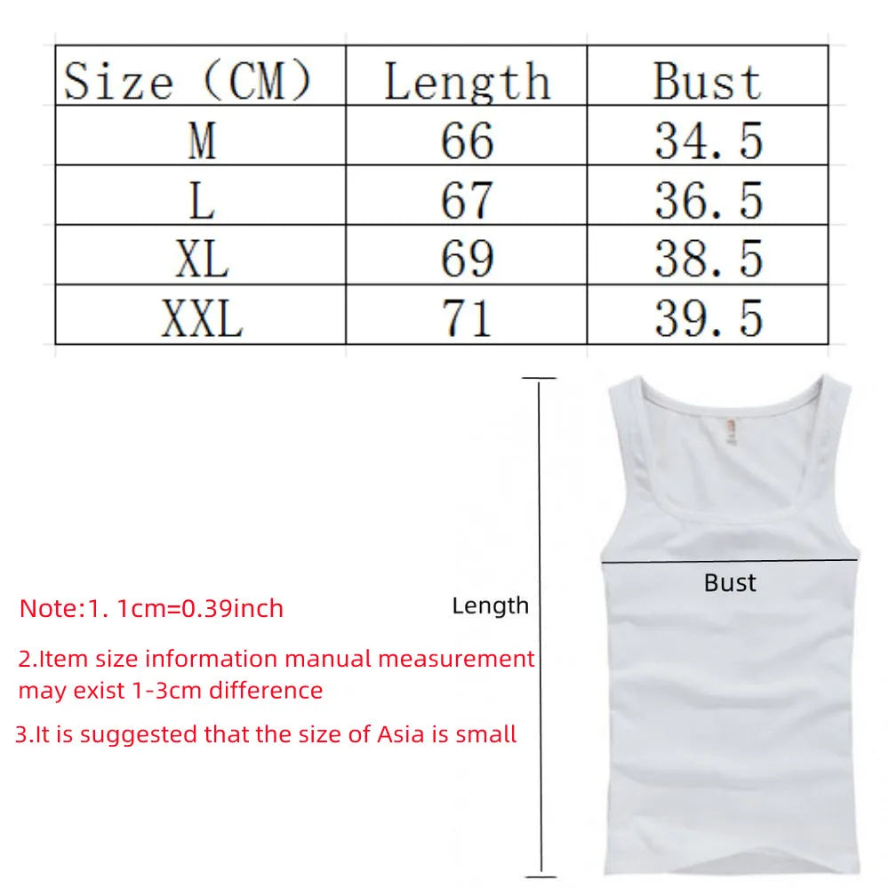 Basic Cotton Tank Top | Elastic & Sleeveless (Men & Women)