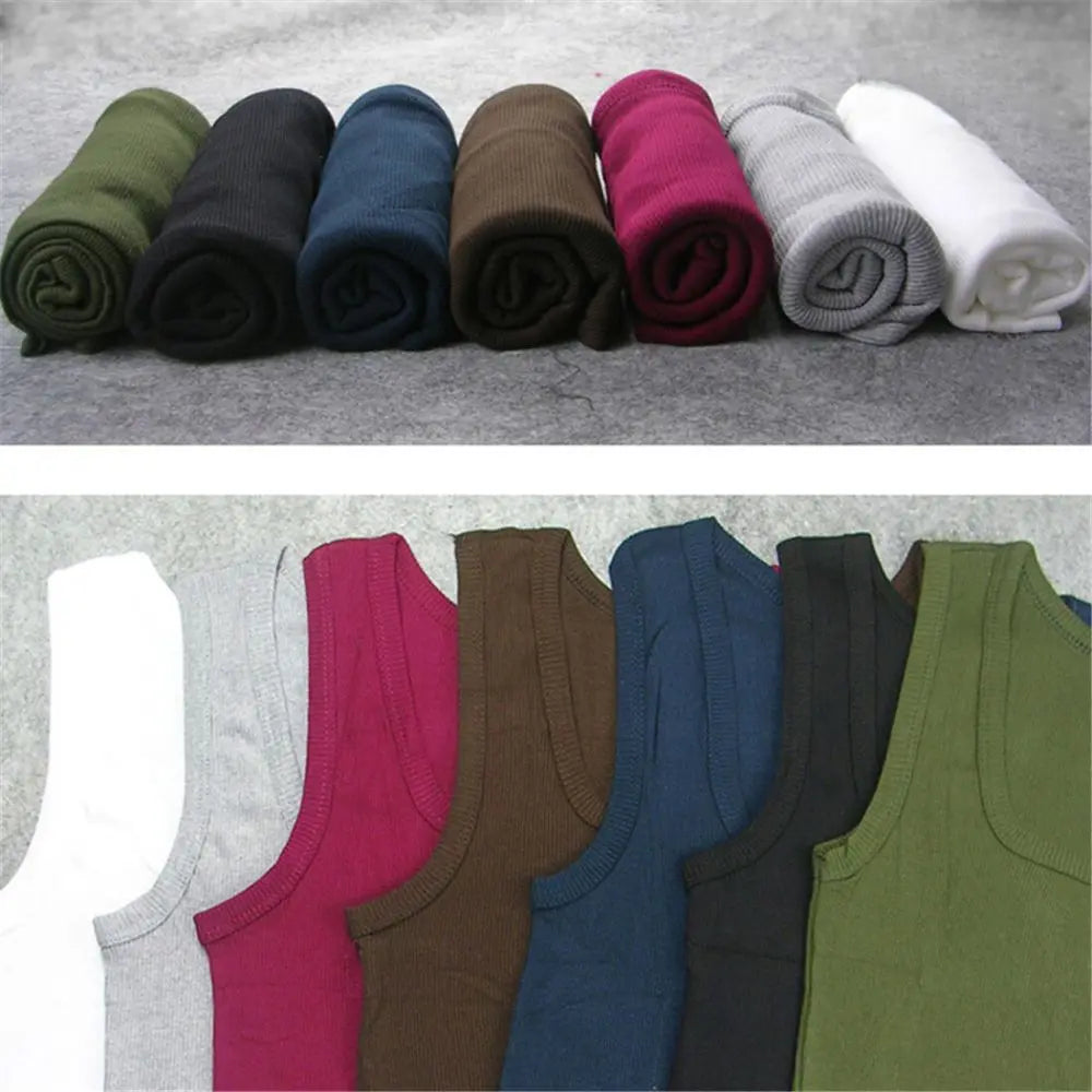 Basic Cotton Tank Top | Elastic & Sleeveless (Men & Women)