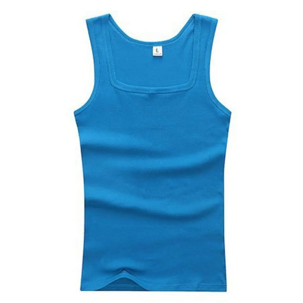 Basic Cotton Tank Top | Elastic & Sleeveless (Men & Women)
