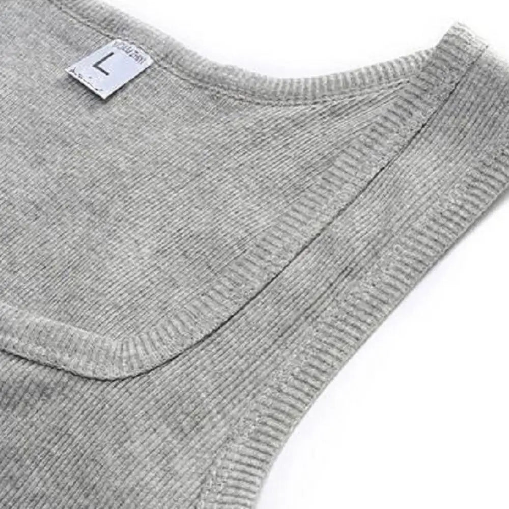 Basic Cotton Tank Top | Elastic & Sleeveless (Men & Women)