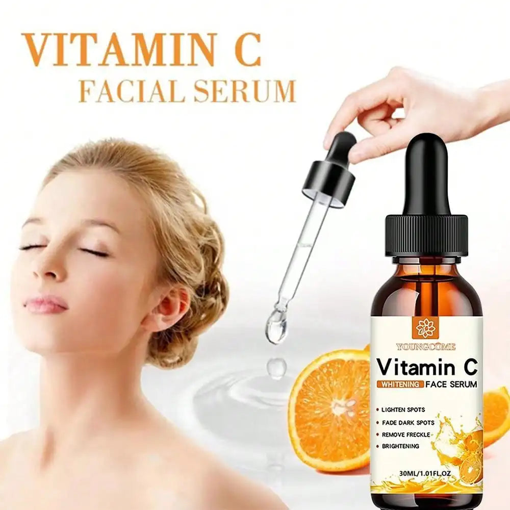 Vitamin C + Hyaluronic Acid Facial Essence – Brightening, Anti-Aging & Moisturizing Serum (30ml)