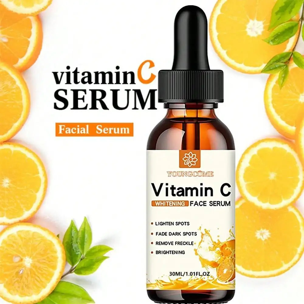 Vitamin C + Hyaluronic Acid Facial Essence – Brightening, Anti-Aging & Moisturizing Serum (30ml)