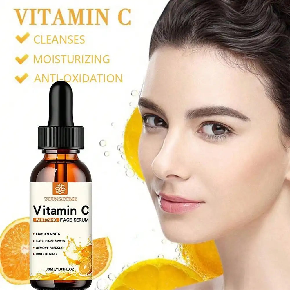 Vitamin C + Hyaluronic Acid Facial Essence – Brightening, Anti-Aging & Moisturizing Serum (30ml)