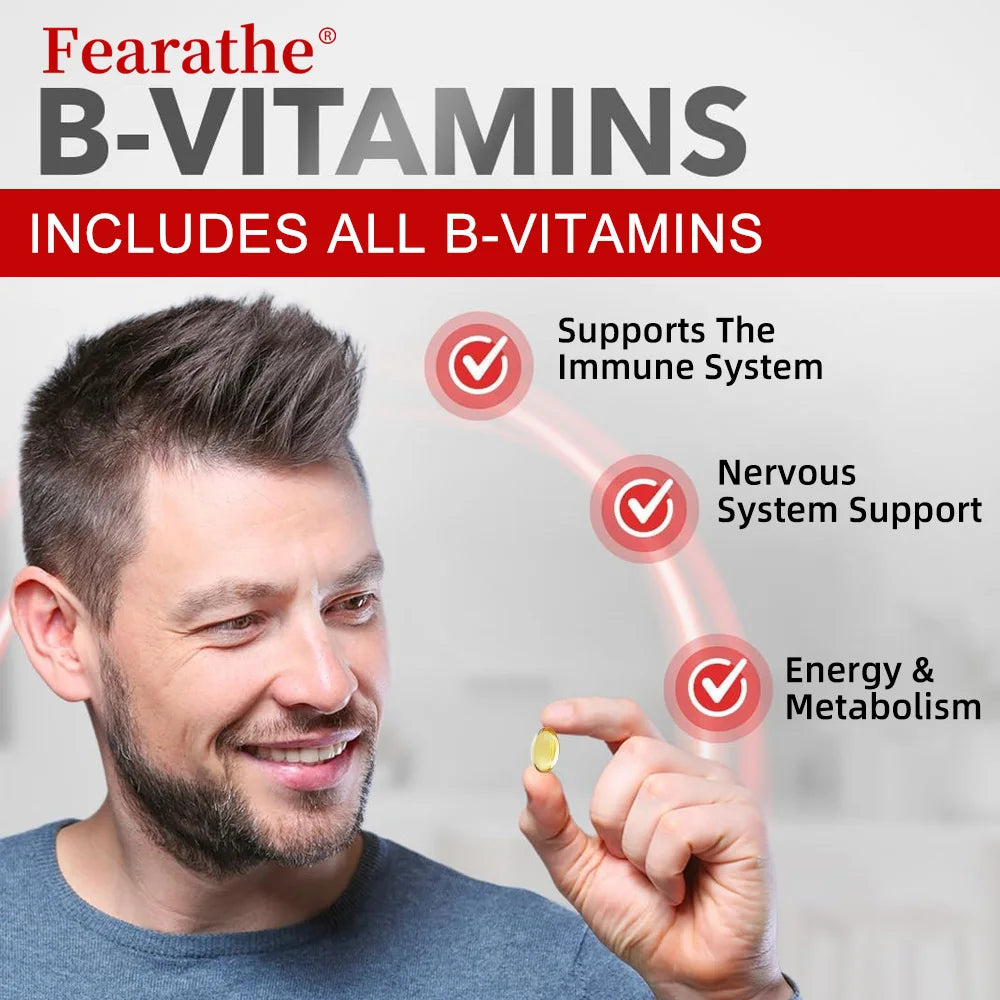 Vitamin B-Complex  (B12 B2 B3 B6 Folic Acid &Biotin)