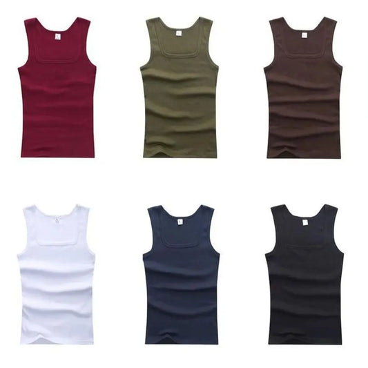 Basic Cotton Tank Top | Elastic & Sleeveless (Men & Women)