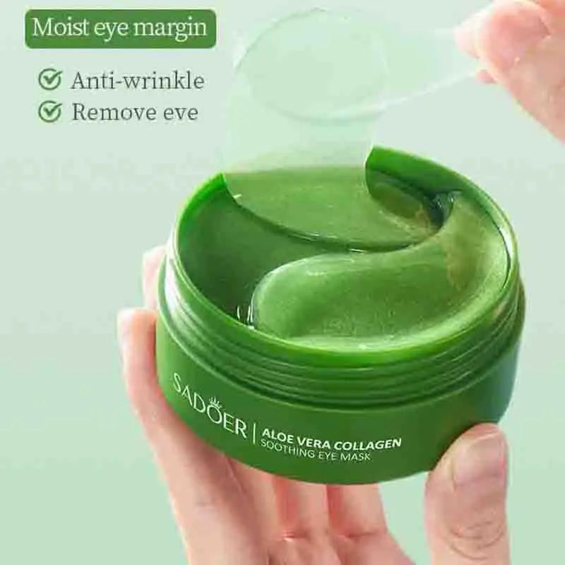 Aloe Vera Collagen Eye Mask – Anti-Dark Circles, Moisturizing & Firming Eye Patches