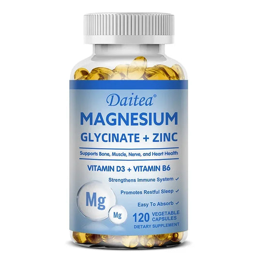 Magnesium Zinc & Vitamin D3- for Sleep, Bones, Heart, Immune Support