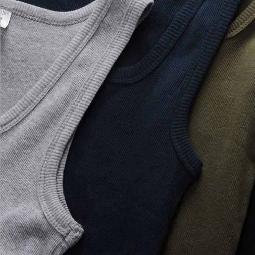 Basic Cotton Tank Top | Elastic & Sleeveless (Men & Women)