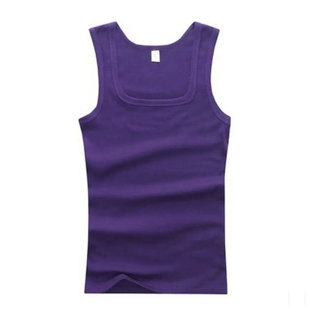 Basic Cotton Tank Top | Elastic & Sleeveless (Men & Women)